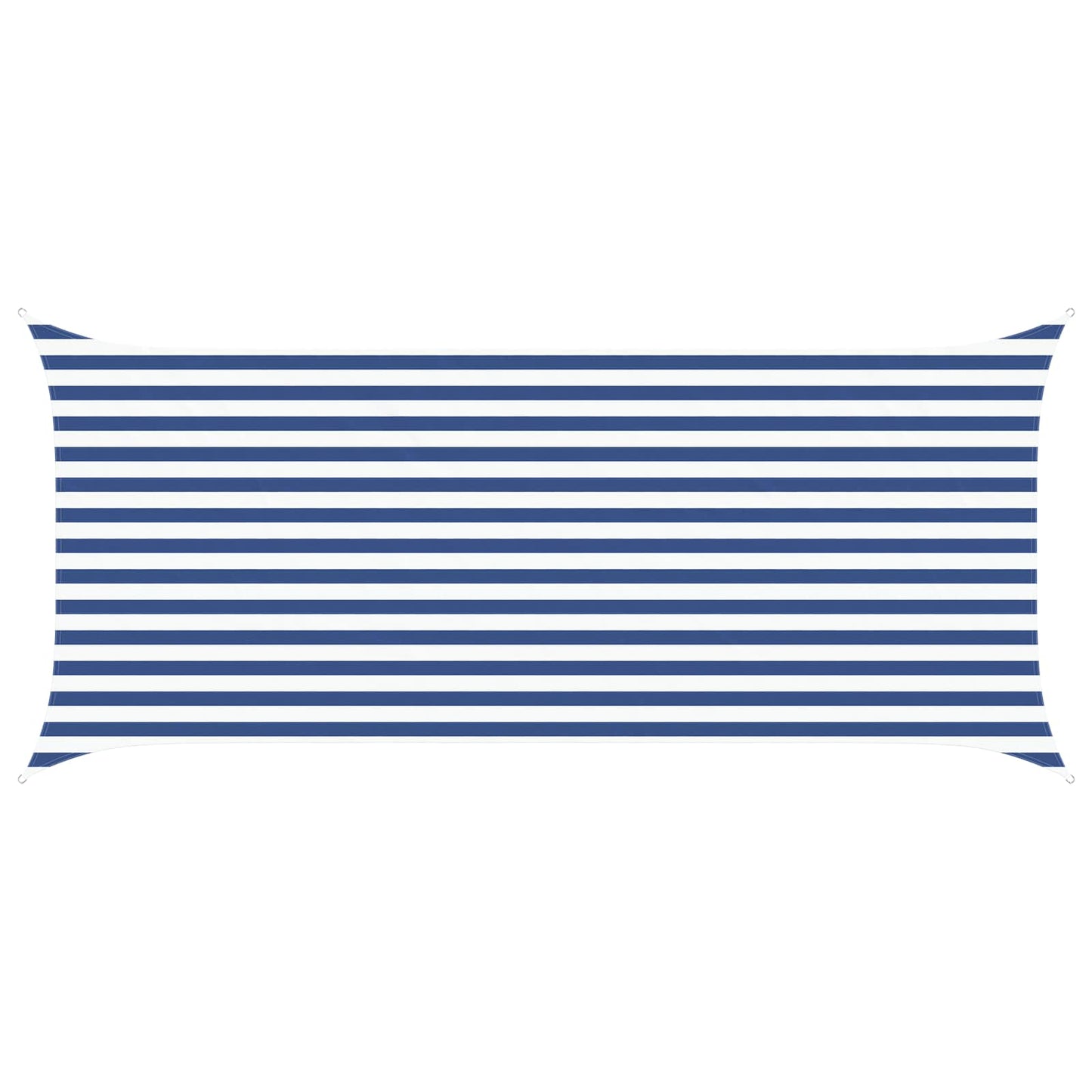 Sun Shade Sail Blue and White 4,5 x 2 m 100% Polyester Oxford