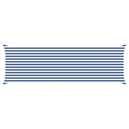 Sun Shade Sail Blue and White 6 x 2 m 100% Polyester Oxford