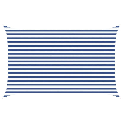 Sun Shade Sail Blue and White 4 x 2.5 m 100% Polyester Oxford