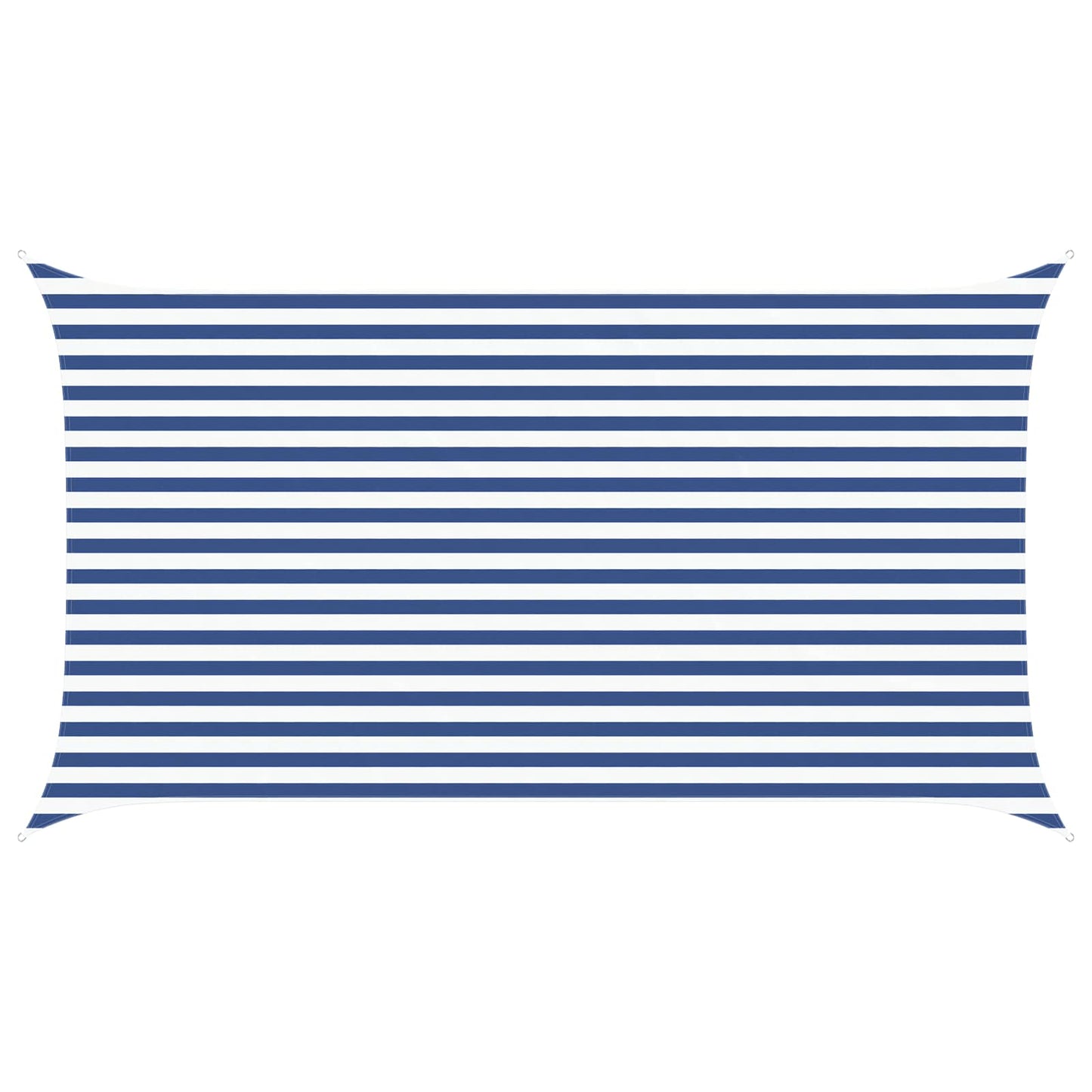 Sun Shade Sail Blue and White 4,5 x 2,5 m 100% Polyester Oxford