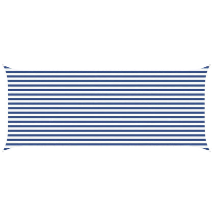 Sun Shade Sail Blue and White 6 x 2.5 m 100% Polyester Oxford