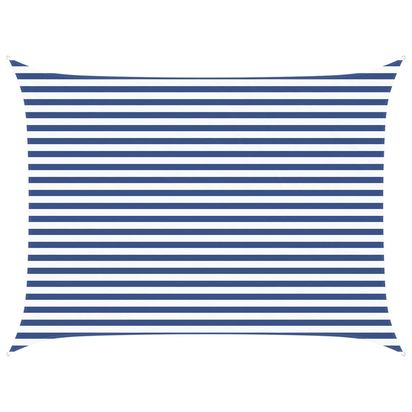Sun Shade Sail Blue and White 4 x 3 m 100% Polyester Oxford
