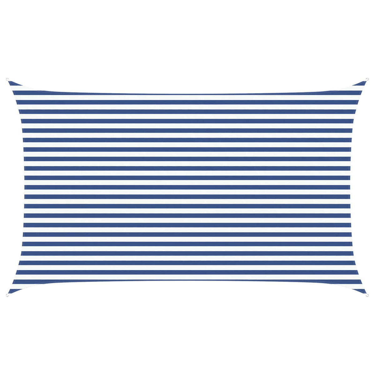 Sun Shade Sail Blue and White 3 x 5 m 100% Polyester Oxford