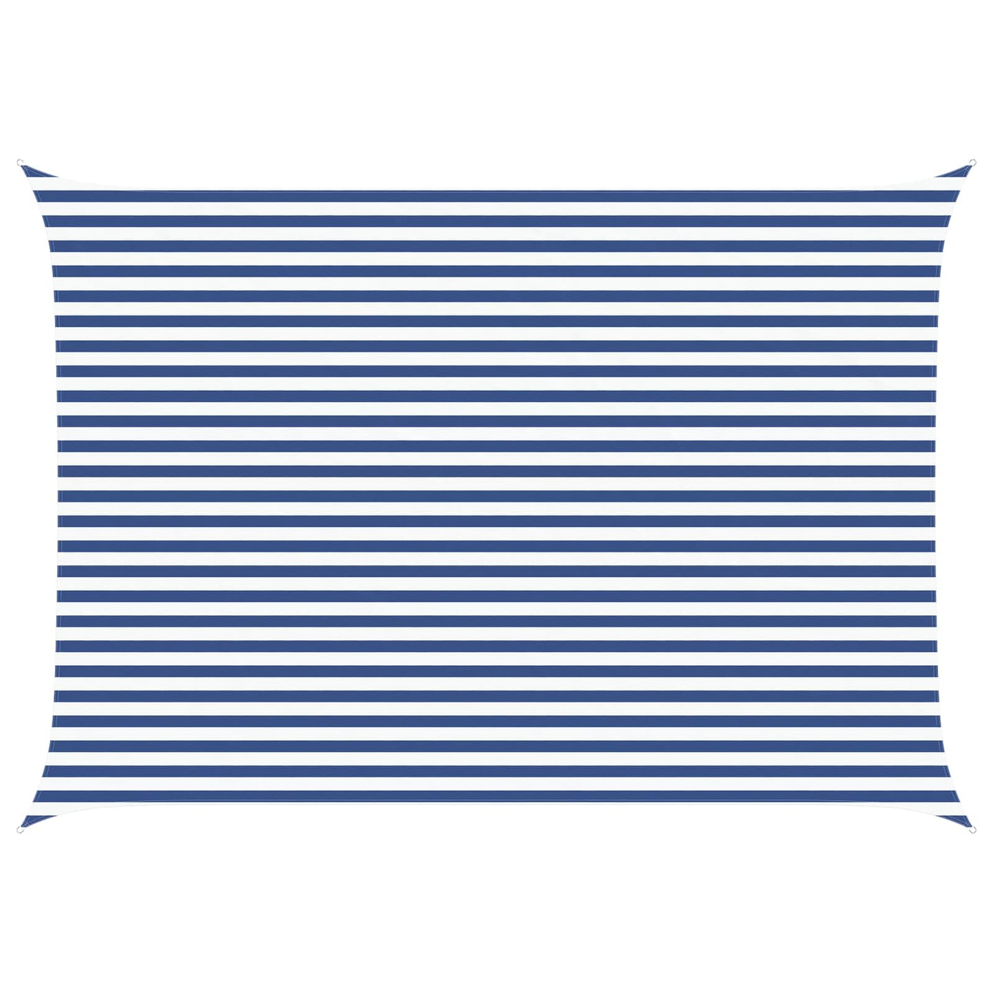 Sun Shade Sail Blue and White 5 x 3.5 m 100% Polyester Oxford