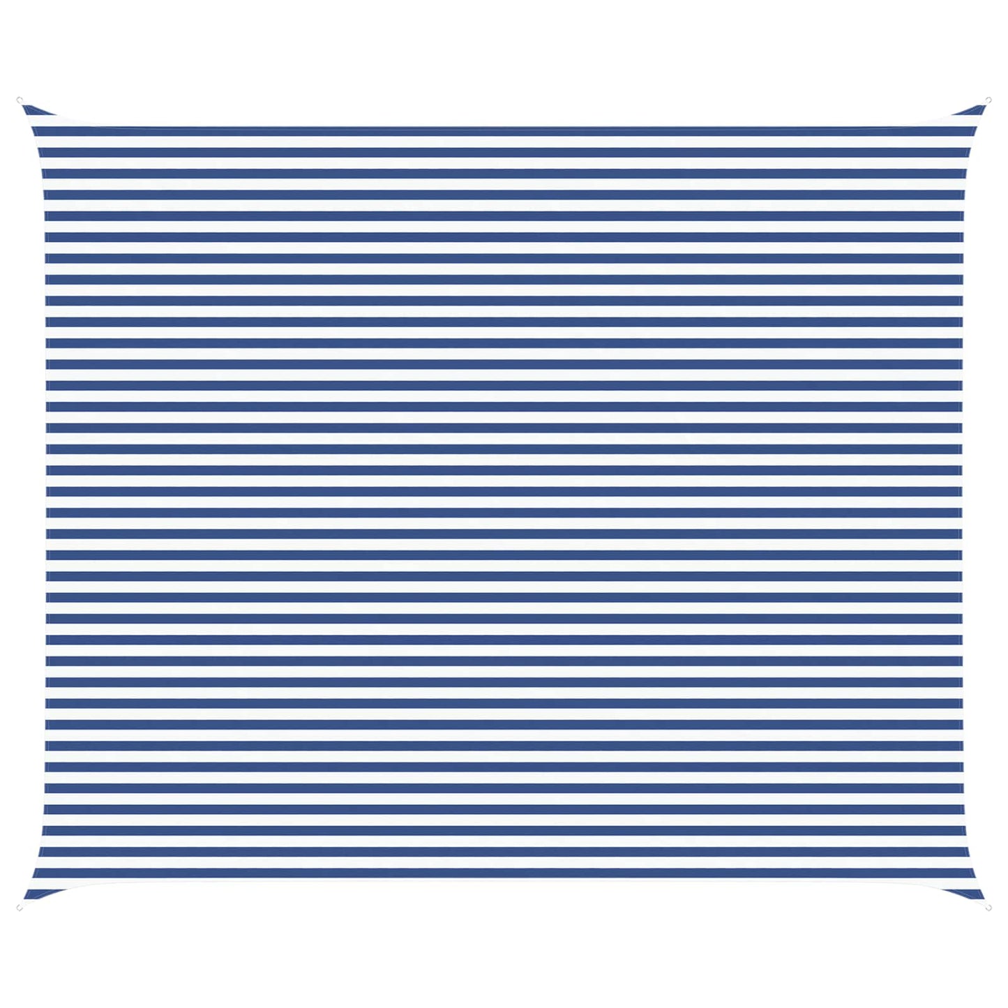Sun Shade Sail Blue and White 6 x 5 m 100% Polyester Oxford