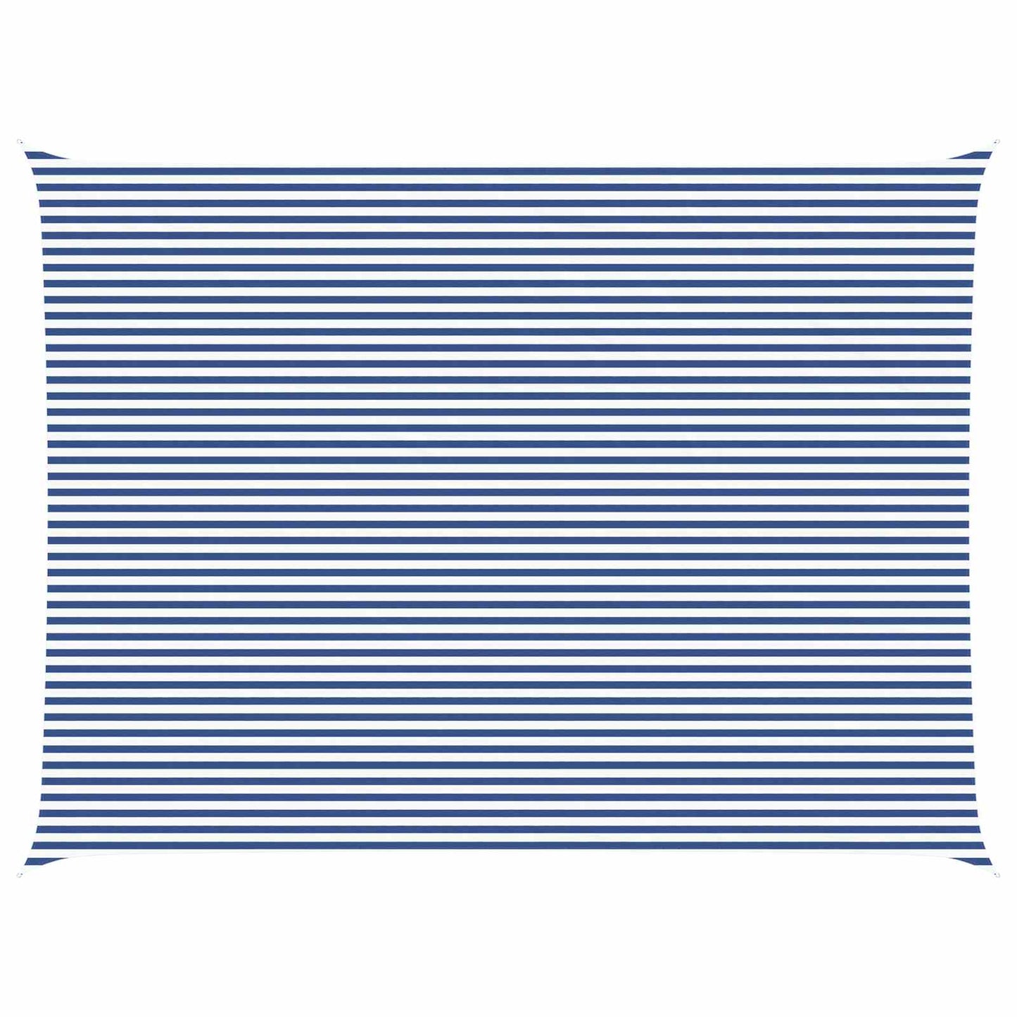 Sun Shade Sail Blue and White 8 x 6 m 100% Polyester Oxford