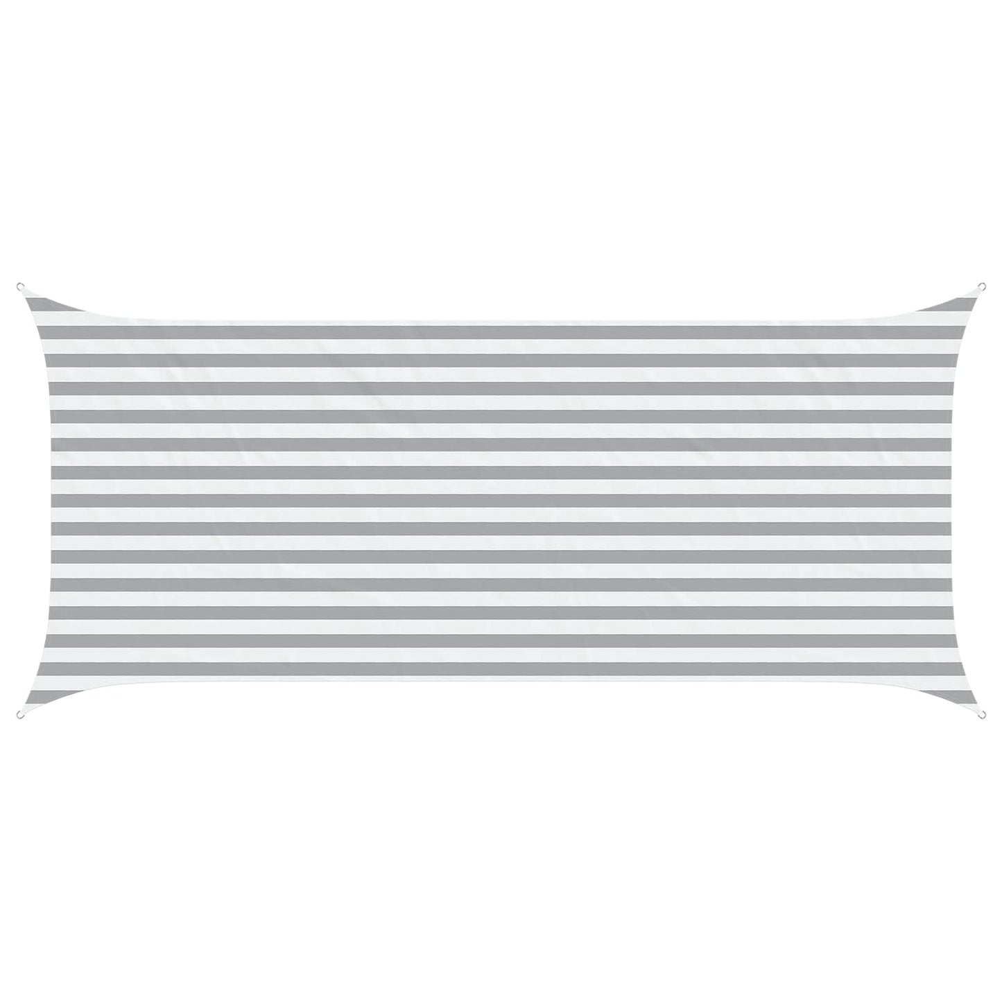 Sun Shade Sail Light Grey and White 4,5 x 2 m