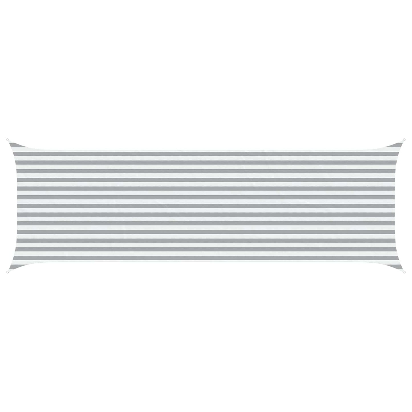 Sun Shade Sail Light Grey and White 6 x 2 m