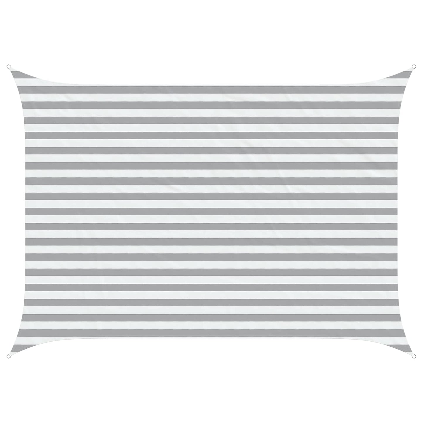 Sun Shade Sail Light Grey and White 3,5 x 2,5 m