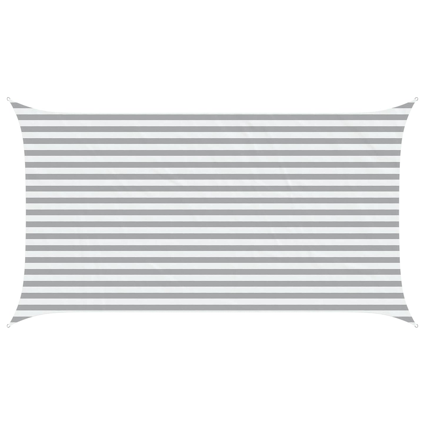 Sun Shade Sail Light Grey and White 4,5 x 2,5 m