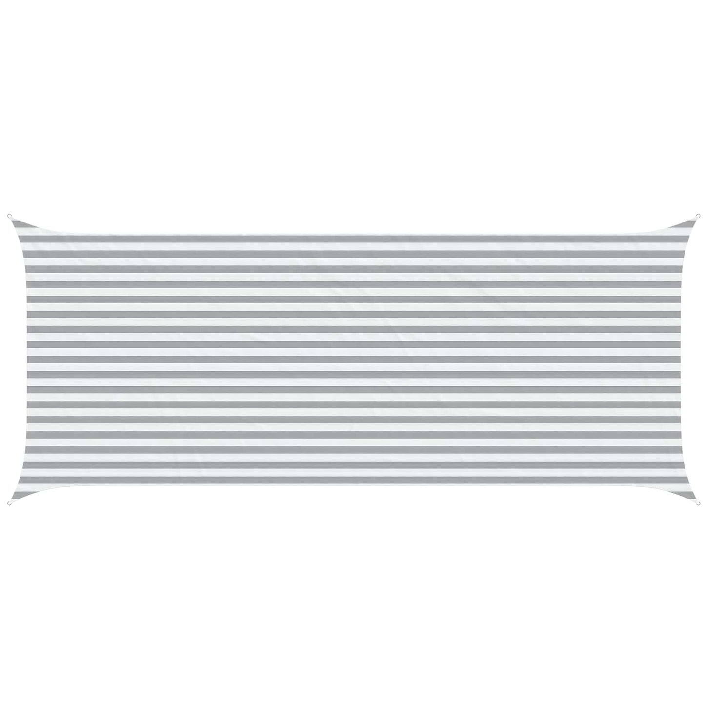 Sun Shade Sail Light Grey and White 6 x 2.5 m