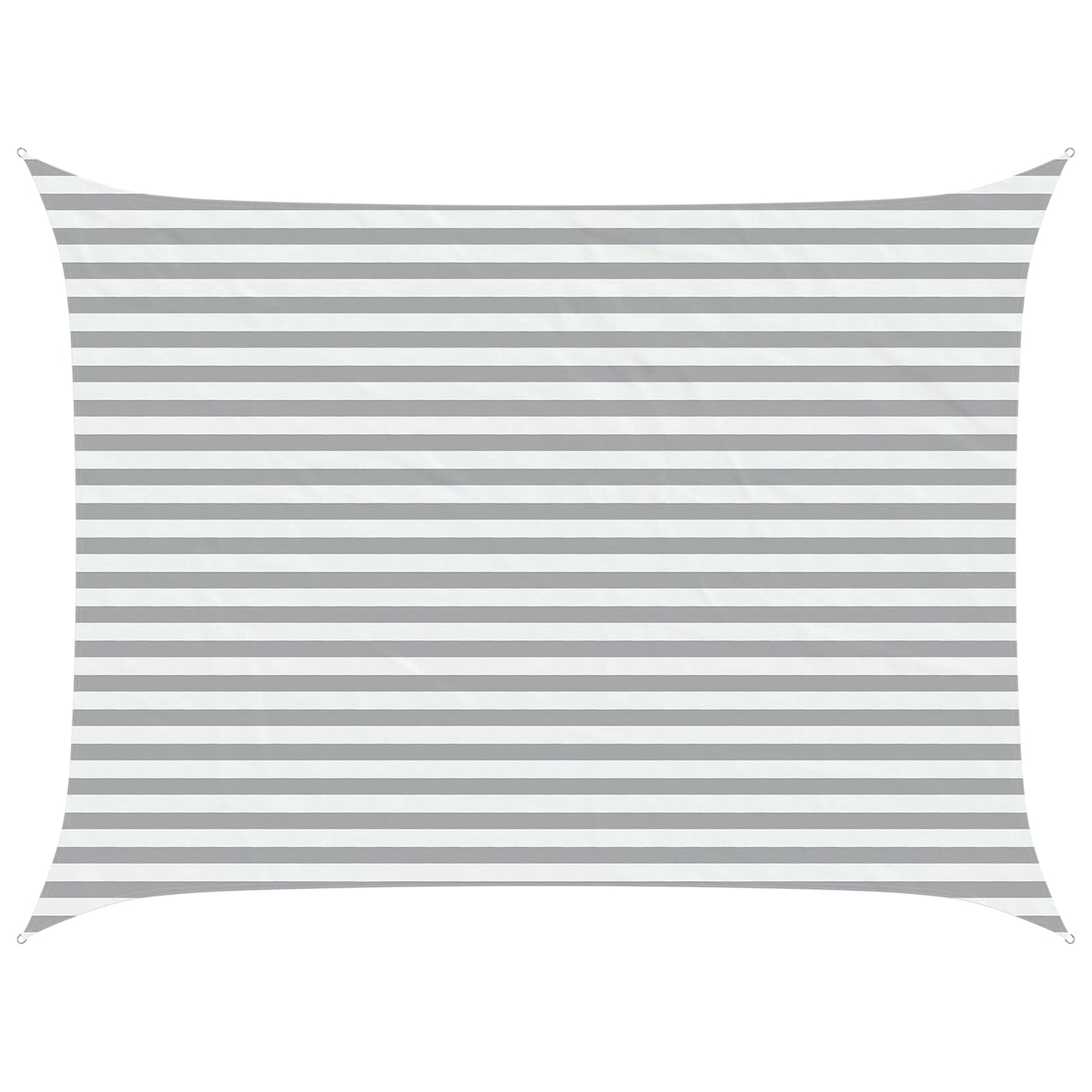 Sun Shade Sail Light Grey and White 4 x 3 m