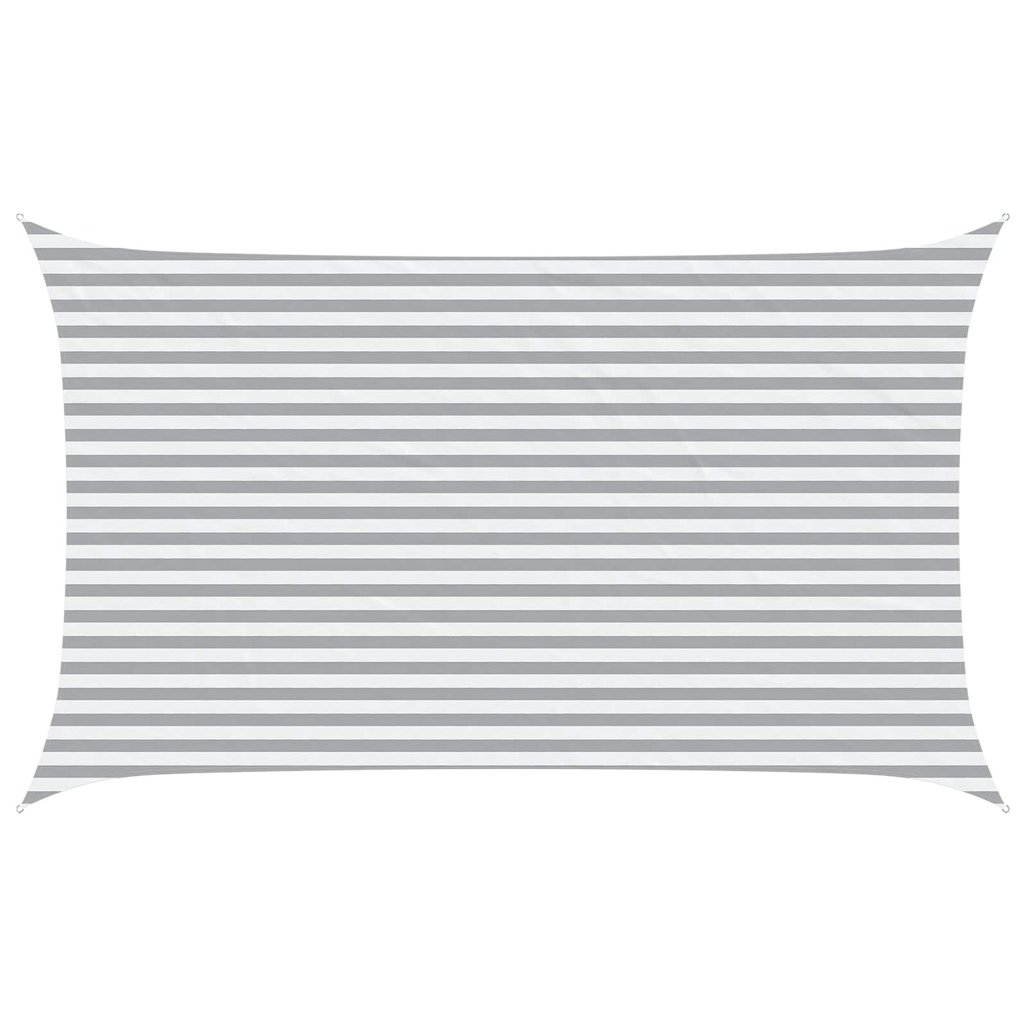 Sun Shade Sail Light Grey and White 5 x 3 m