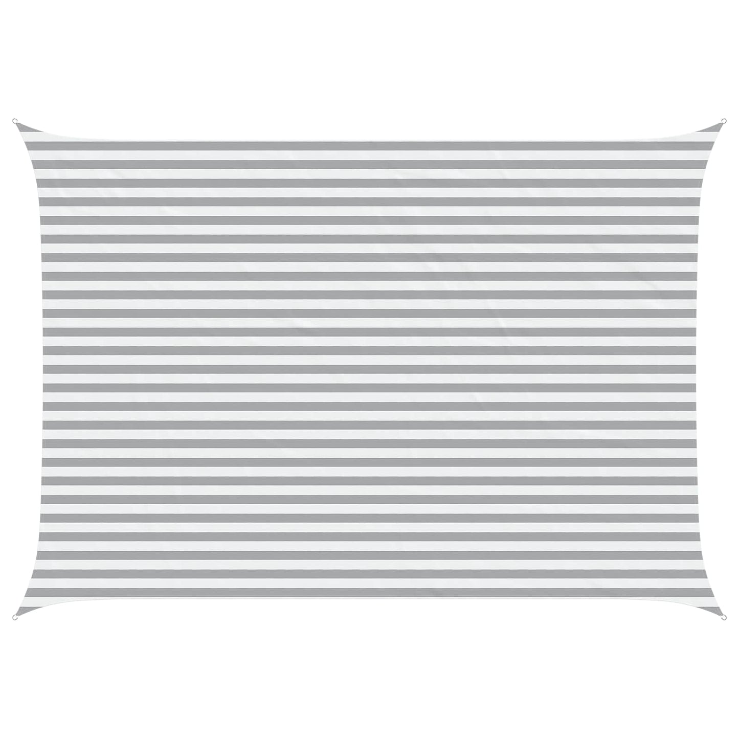Sun Shade Sail Light Grey and White 5 x 3.5 m