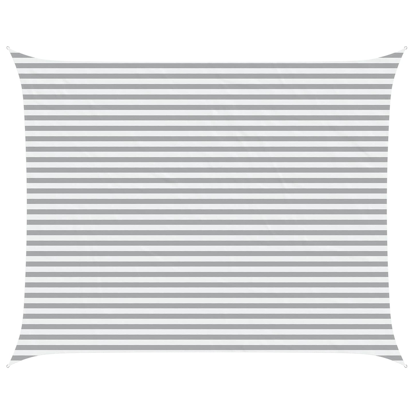 Sun Shade Sail Light Grey and White 5 x 4 m