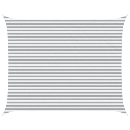 Sun Shade Sail Light Grey and White 5 x 4 m