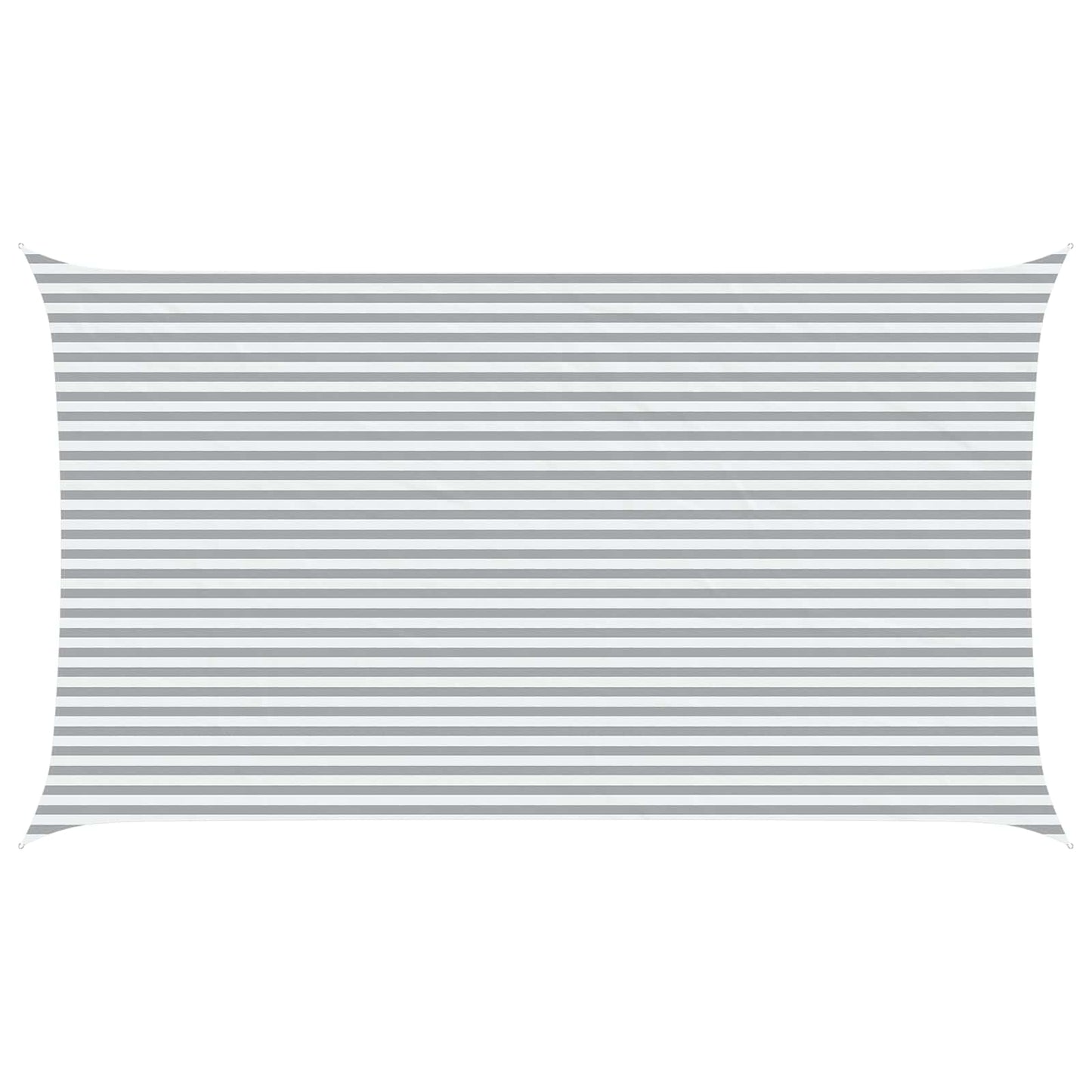Sun Shade Sail Light Grey and White 7 x 4 m