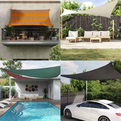 Sun Shade Sail 5 x 6 x 6 m 100% Polyester Oxford Triangular