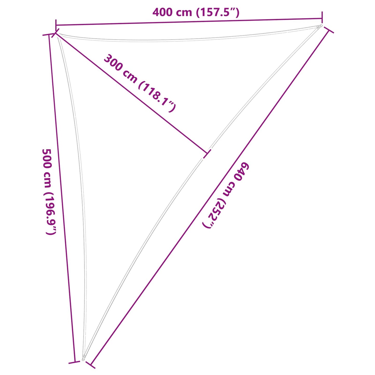 Sun Shade Sail Orange and Brown 4 x 5 x 6.4 m