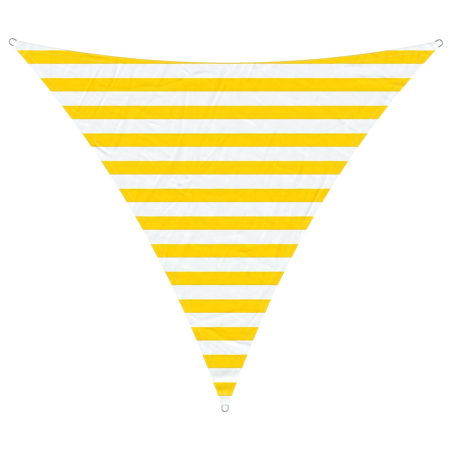Sun Shade Sail Yellow and White 2 x 2 x 2 m