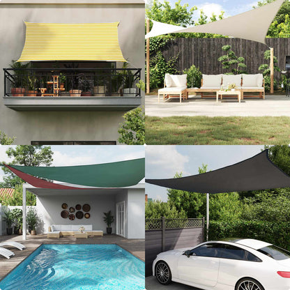 Sun Shade Sail 5 x 6 x 6 m 100% Polyester Oxford Triangular