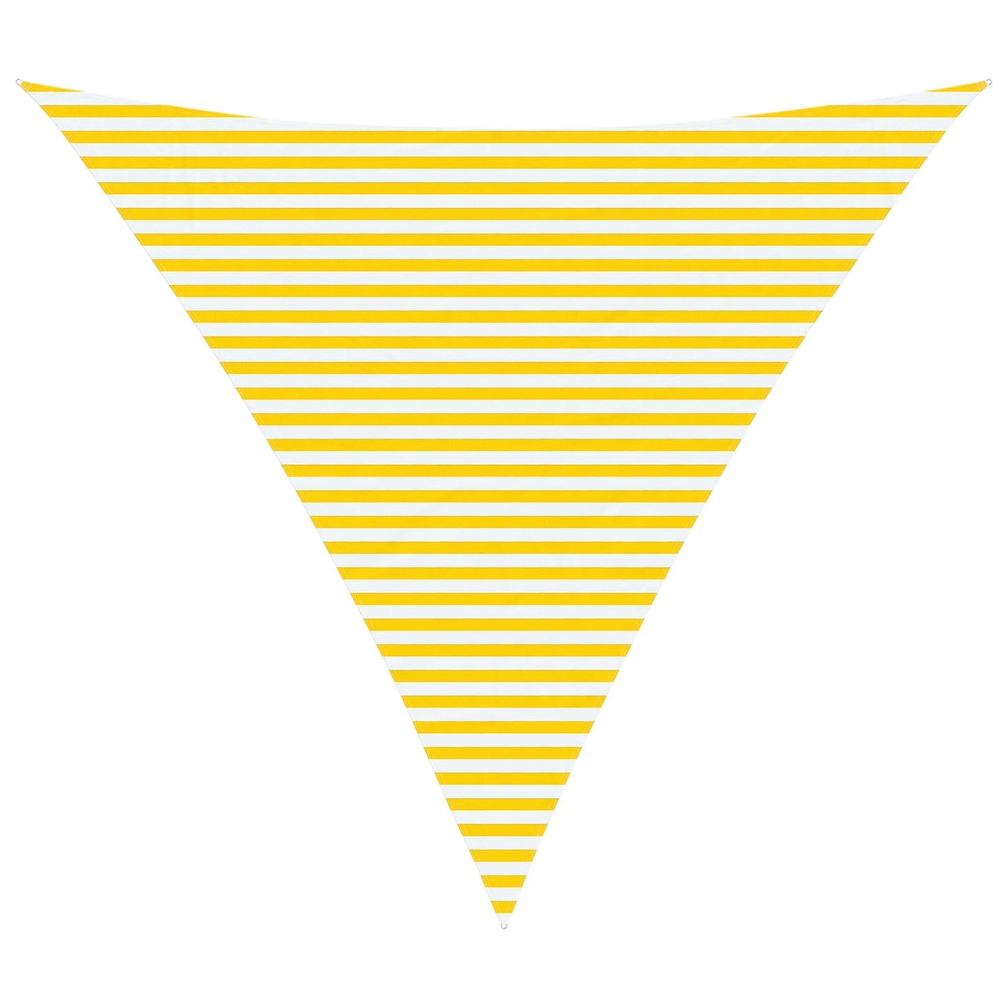 Sun Shade Sail Yellow and White 6 x 6 x 6 m