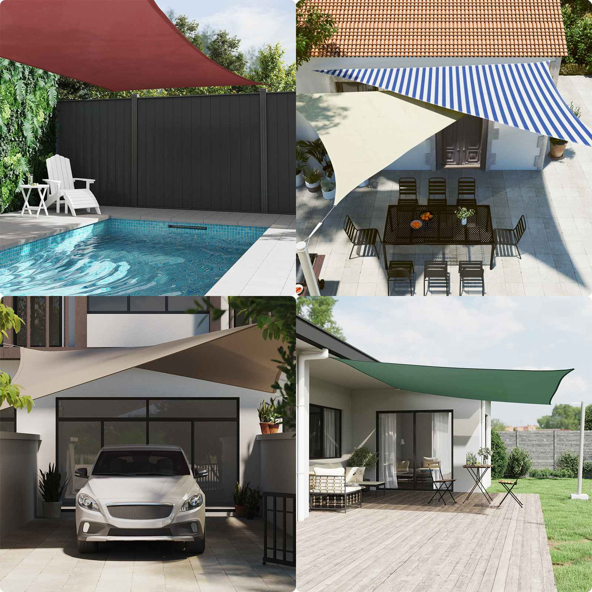 Sun Shade Sail 7 x 5 x 5 m 100% Polyester Oxford Triangular