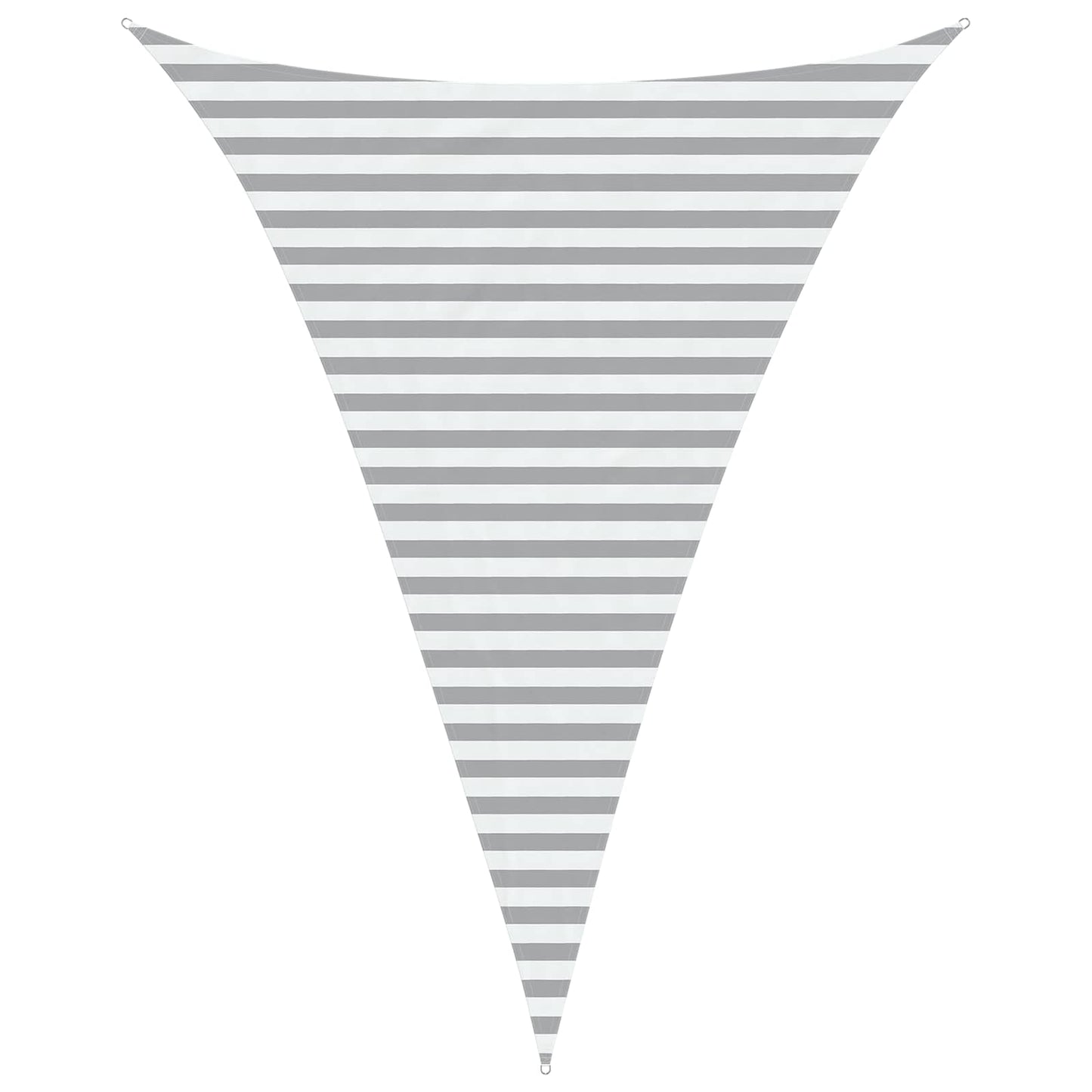 Sun Shade Sail Light Grey and White 3 x 4 x 4 m
