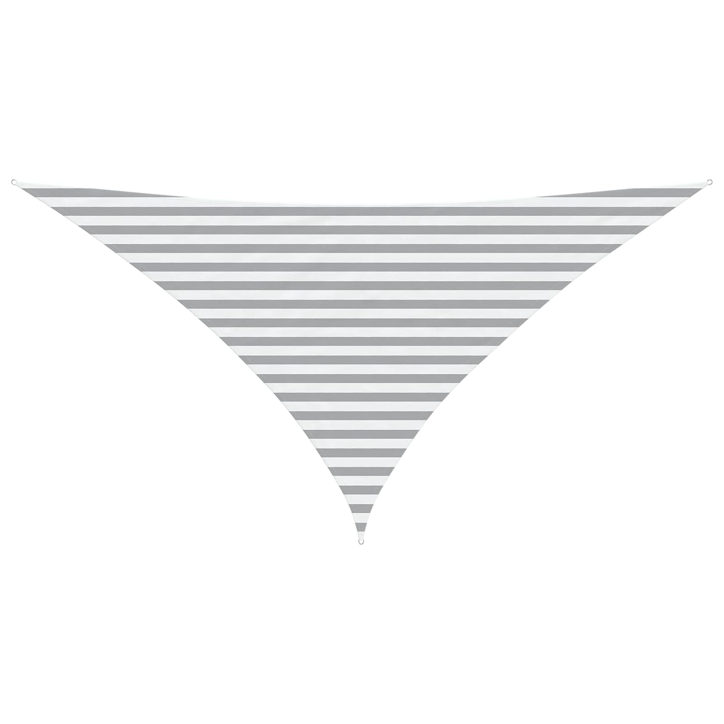 Sun Shade Sail Light Grey and White 3.5 x 3.5 x 4.9 m