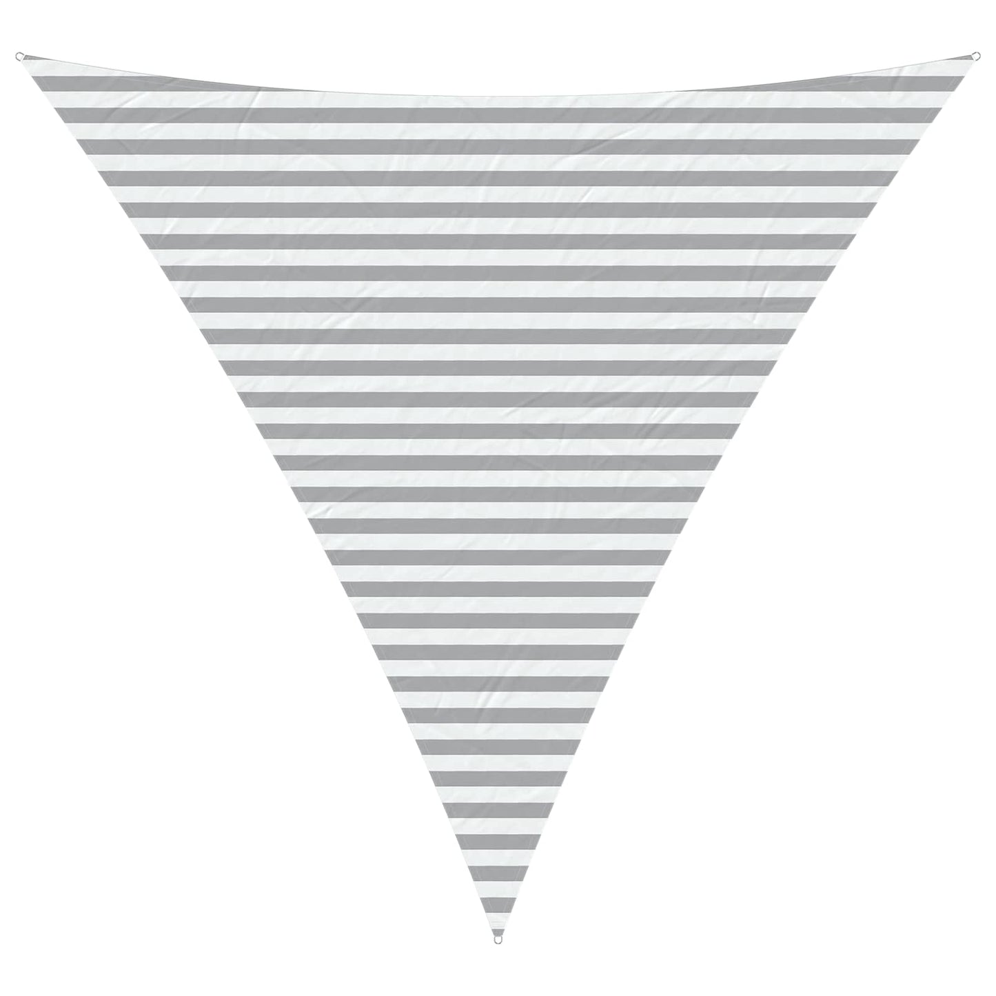 Sun Shade Sail Light Grey and White 4 x 4 x 4 m
