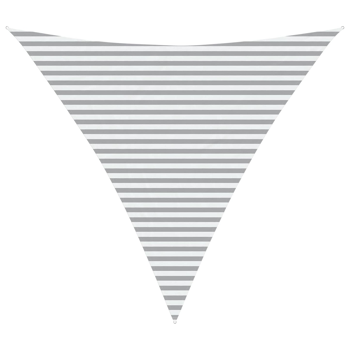 Sun Shade Sail Light Grey and White 4.5 x 4.5 x 4.5 m