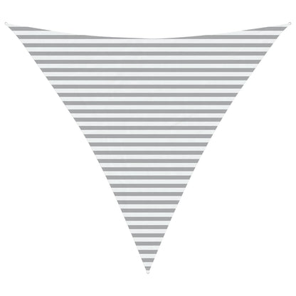 Sun Shade Sail Light Grey and White 4.5 x 4.5 x 4.5 m