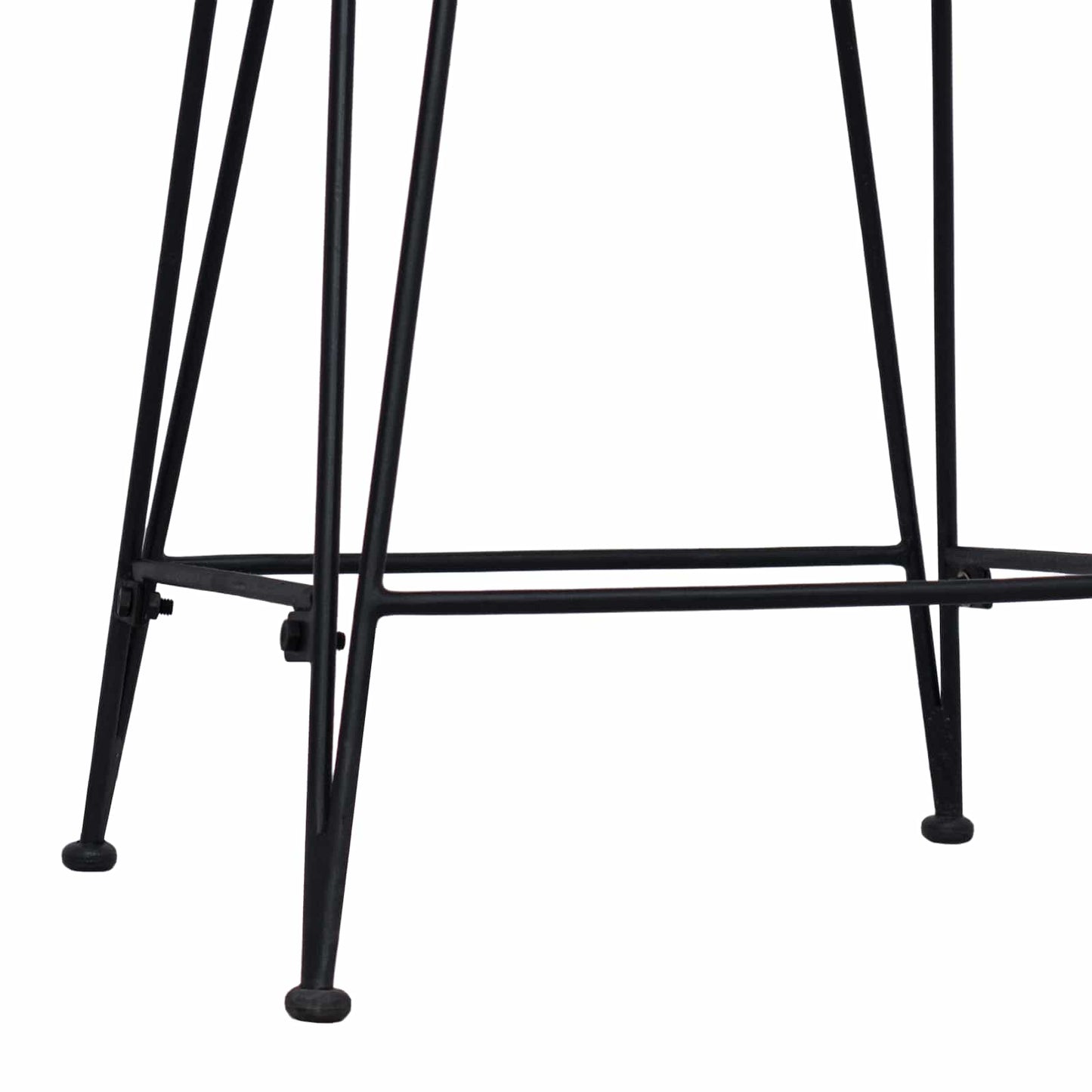 Bar Stool 2 pcs Natural 44 x 45 x 76 cm Rattan and Steel