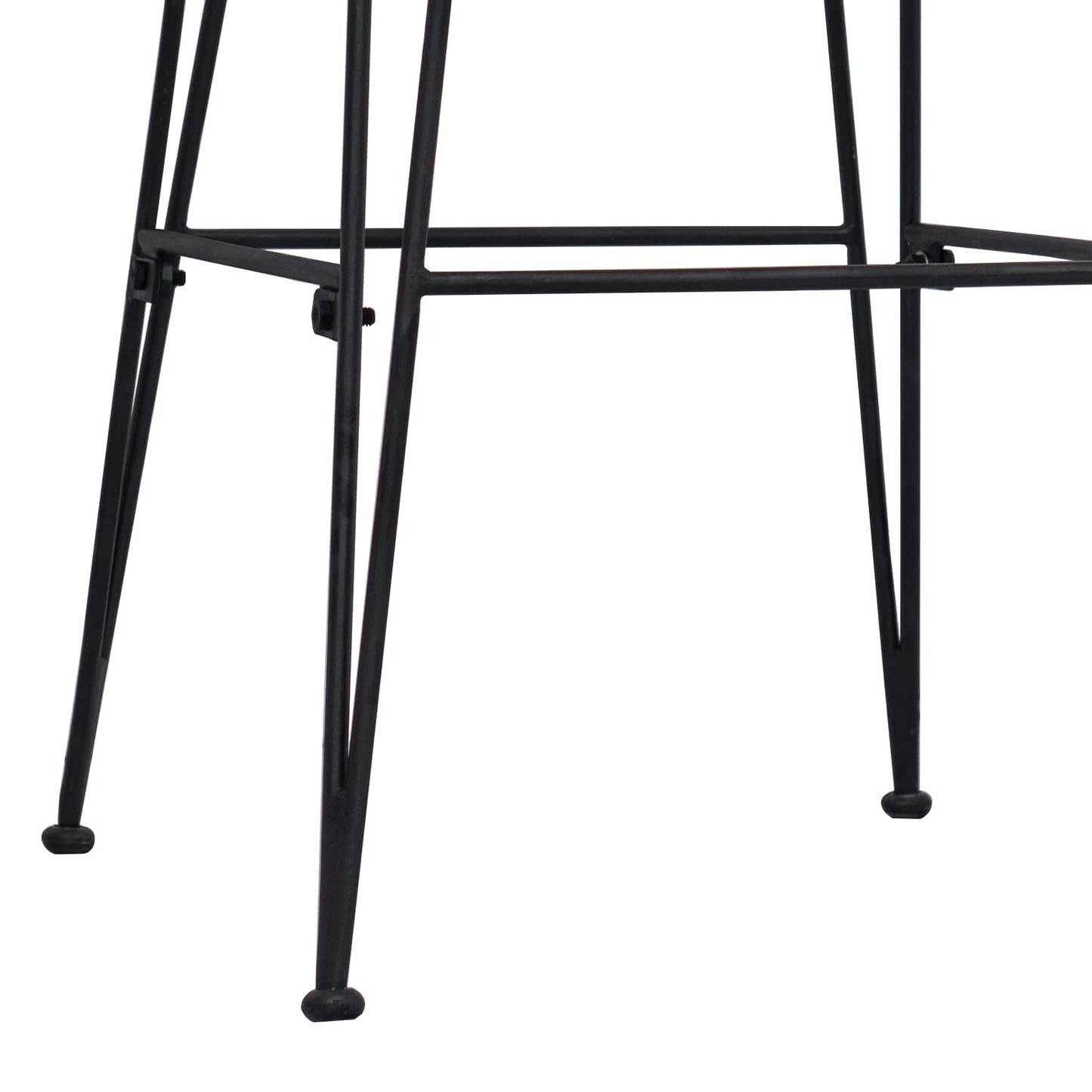 Dinning Chair 2 pcs Natural 41 x 55 x 85 cm Rattan and Steel