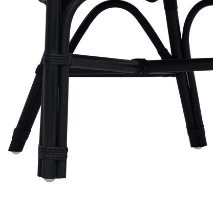 Stacking Chair Black 60 x 60 x 81 cm Rattan