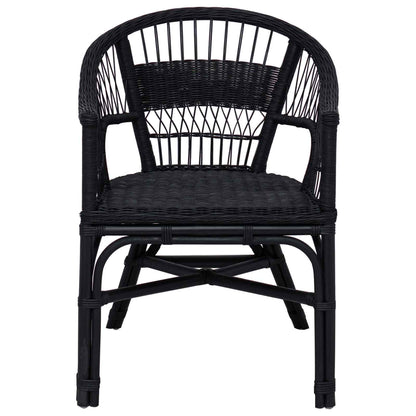 Stacking Chair Black 60 x 60 x 81 cm Rattan