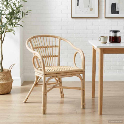 Stacking Chair Natural 58 x 60 x 81 cm Rattan