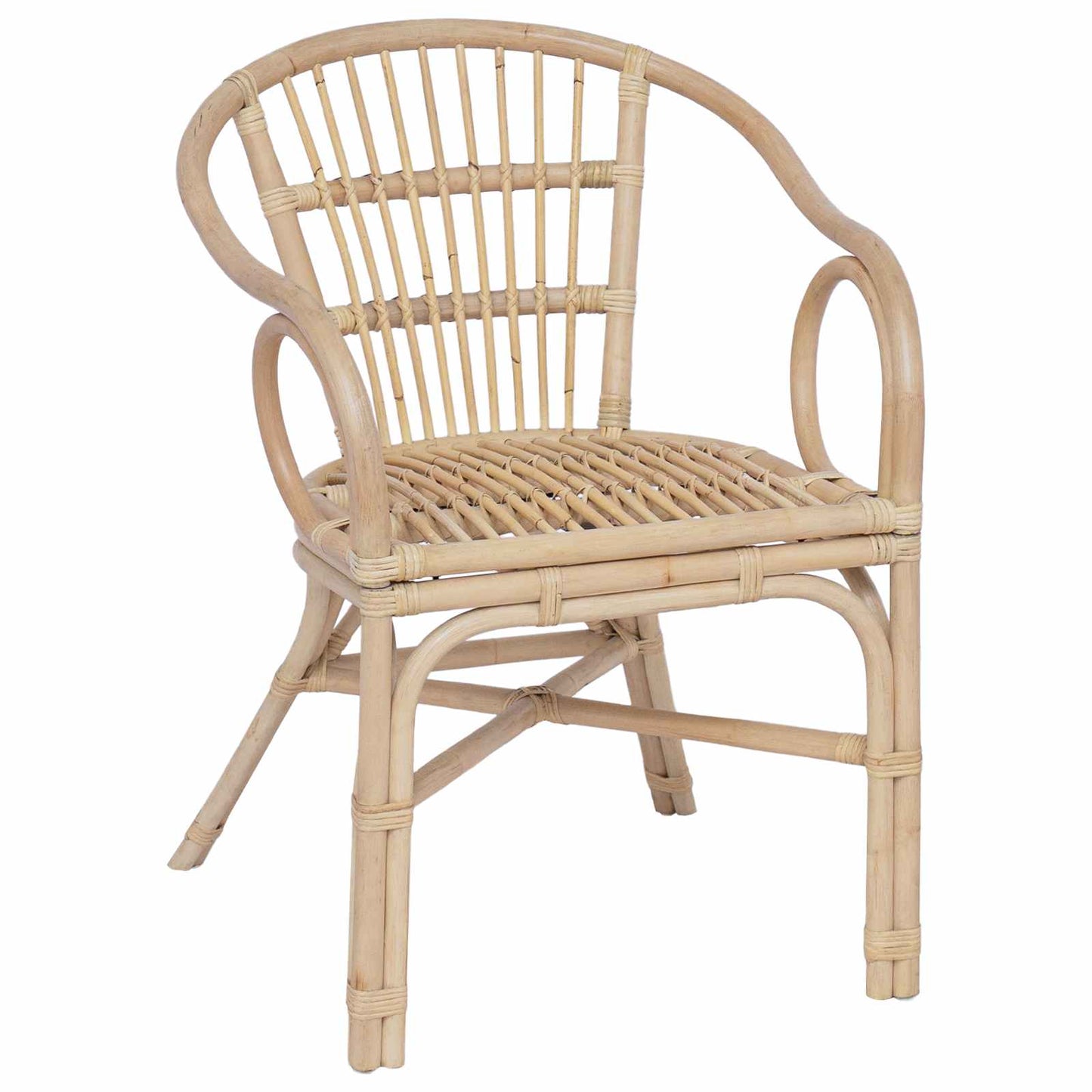 Stacking Chair Natural 58 x 60 x 81 cm Rattan