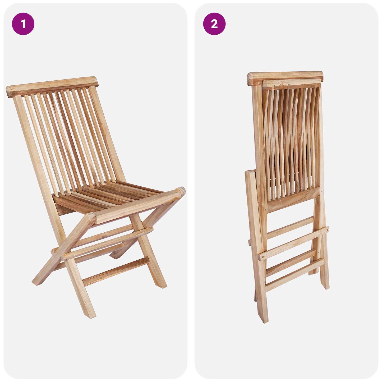 Garden Furniture Set 9 pcs Natural Solid Teak Wood