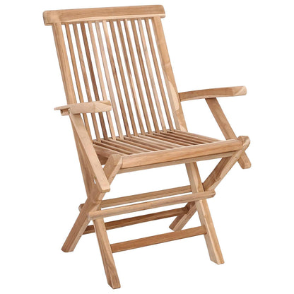 Garden Furniture Set 7 pcs Natural Solid Teak Wood