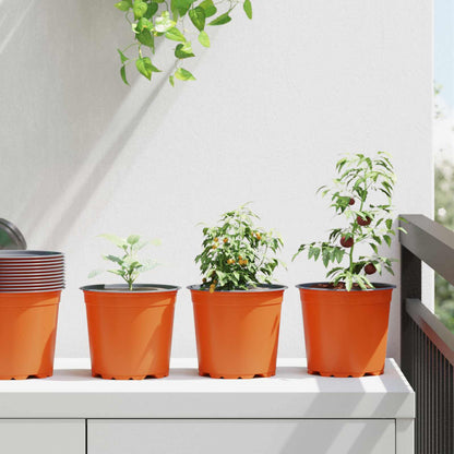 Flower Pot 100 pcs Terracotta Ø 15 x 13 cm Plastic