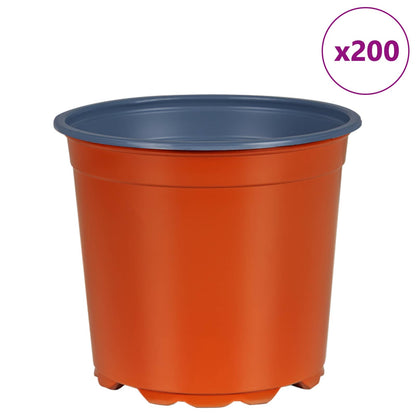 Flower Pot 200 pcs Terracotta Ø 15 x 13 cm Plastic