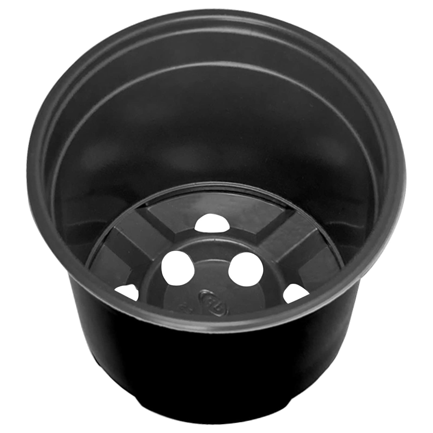 Round Flower Pot 200 pcs Black Ø 10 x 8 cm Plastic
