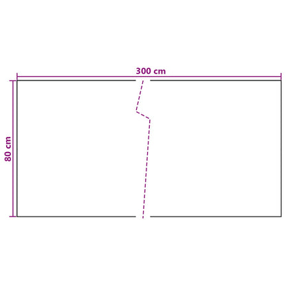 Balcony Screen Dark Grey 300 x 80 cm Poly Rattan