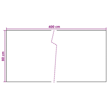 Balcony Screen Dark Grey 400 x 80 cm Poly Rattan