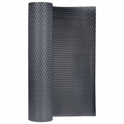 Balcony Screen Dark Grey 500 x 90 cm Poly Rattan