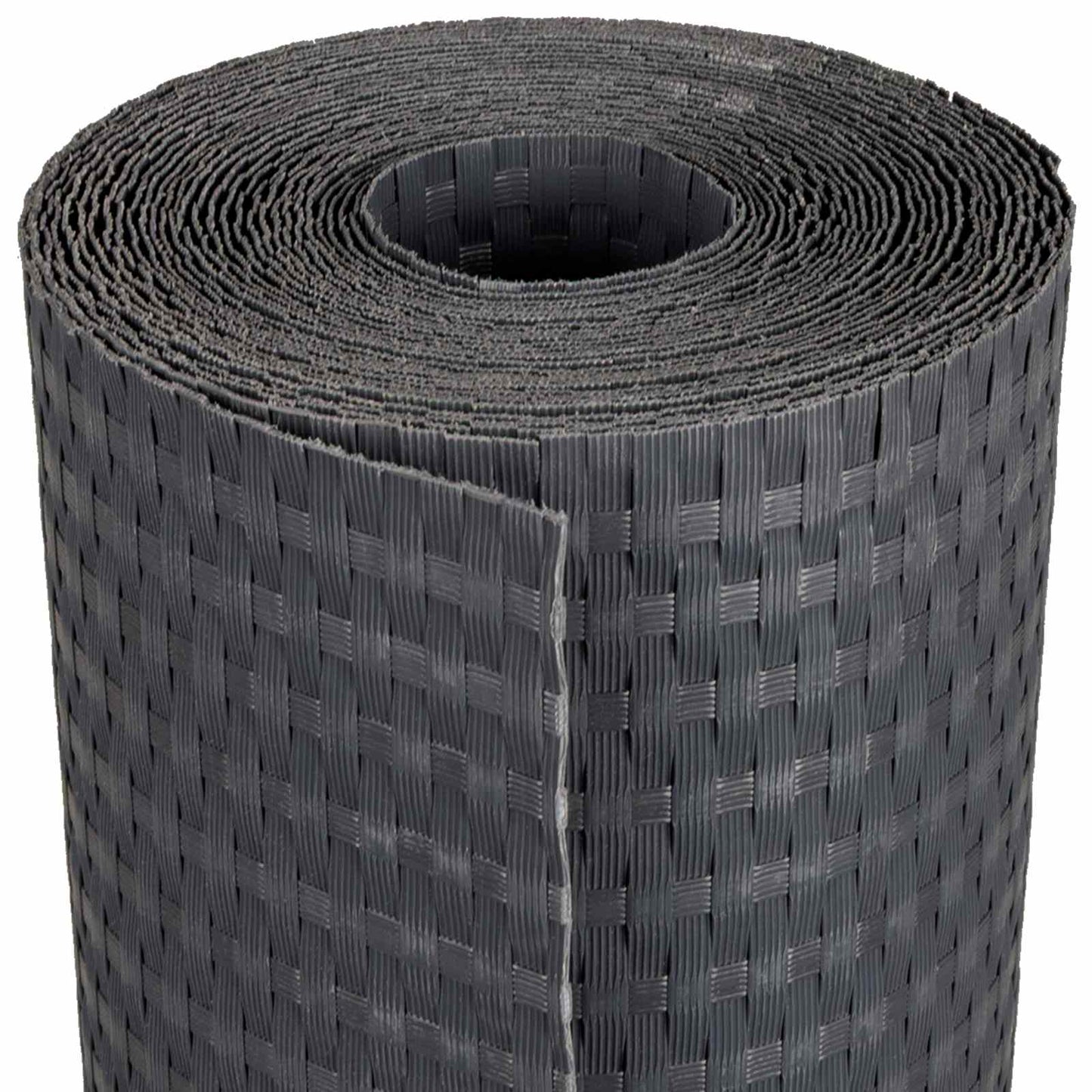 Balcony Screen Dark Grey 600 x 90 cm Poly Rattan