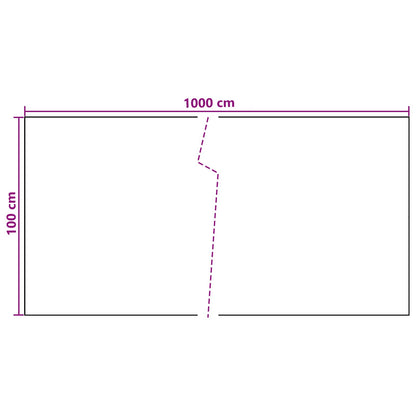 Balcony Screen Dark Grey 1000 x 100 cm Poly Rattan