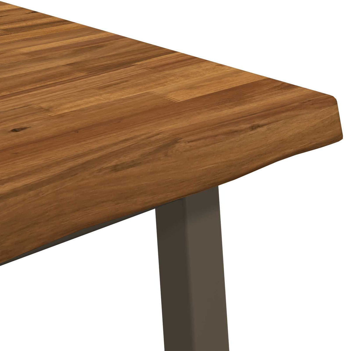 60 x 55 x 75 cm Solid Acacia Wood Natural and Coffee