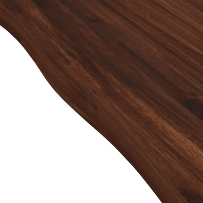 90 x 55 x 75 cm Solid Acacia Wood Dark Brown and Black